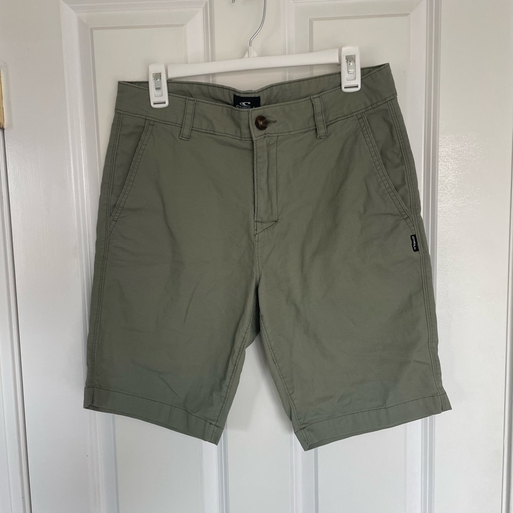 O'Neill Olive Green Flat Front Shorts